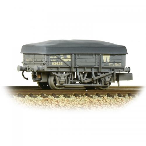 5 Plank China Clay Wagon GWR Grey With Tarpaulin Cover W